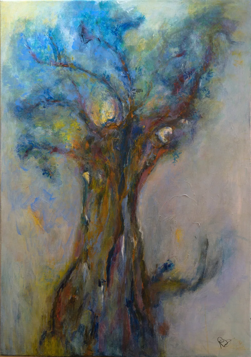 Arbre bleu